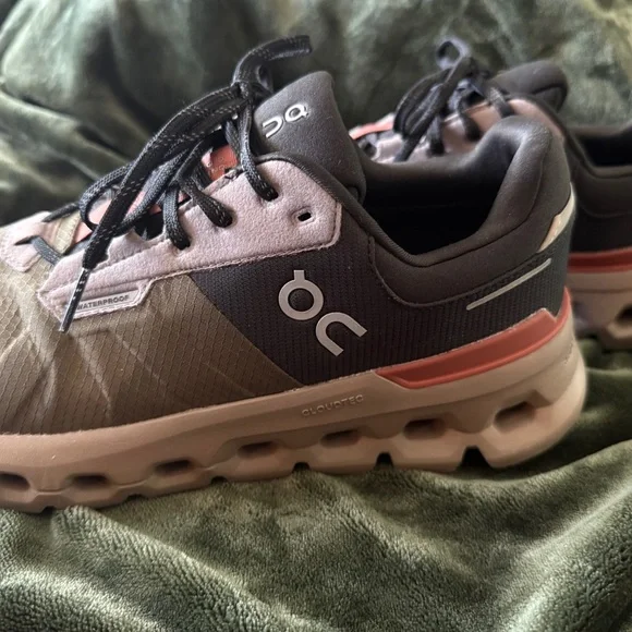 On Cloud Women’s Waterproof Sneakers - Olive and Black - Picture 2 of 5